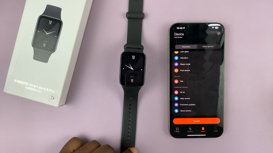 How To Unpair Xiaomi Smart Band 8 Pro From iPhone