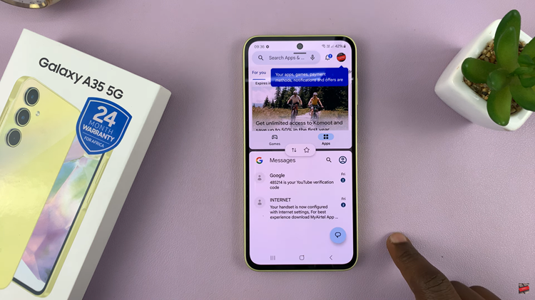 Use Apps In Split Screen Mode On Samsung Galaxy A35 5G