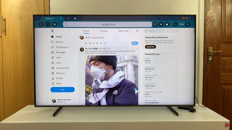 Use X or Twitter On Samsung Smart TV