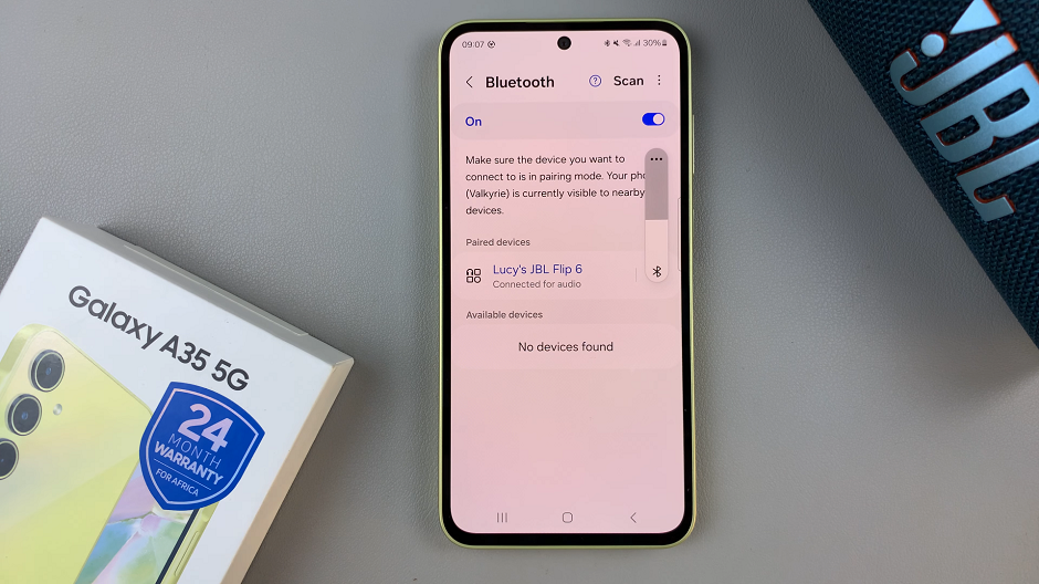 Connect Bluetooth Speaker To Samsung Galaxy A35 5G