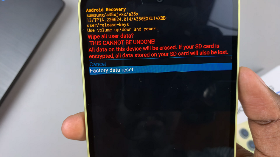 How To Factory Reset Samsung Galaxy A35 5G