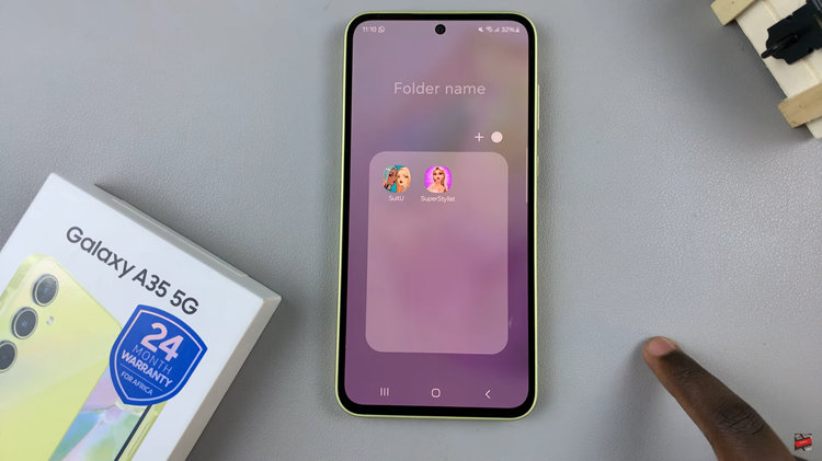 How To Create Folders On Home Screen Of Samsung Galaxy A35 5G