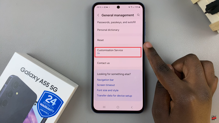 How To Enable & Disable Samsung Health Customization On Samsung Galaxy A55 5G (2)