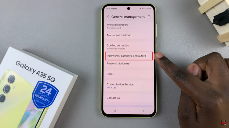 How To Import & Export Passwords On Samsung Galaxy A35 5G