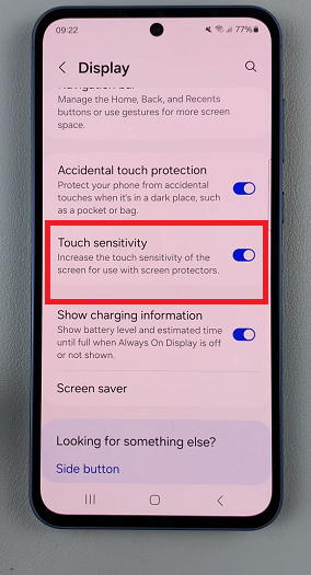 Increase Touch Sensitivity On Samsung Galaxy A55 5G