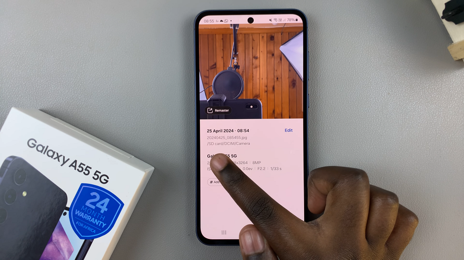 How To Save Captured Photos & Videos Directly To SD Card On Samsung Galaxy A55 5G