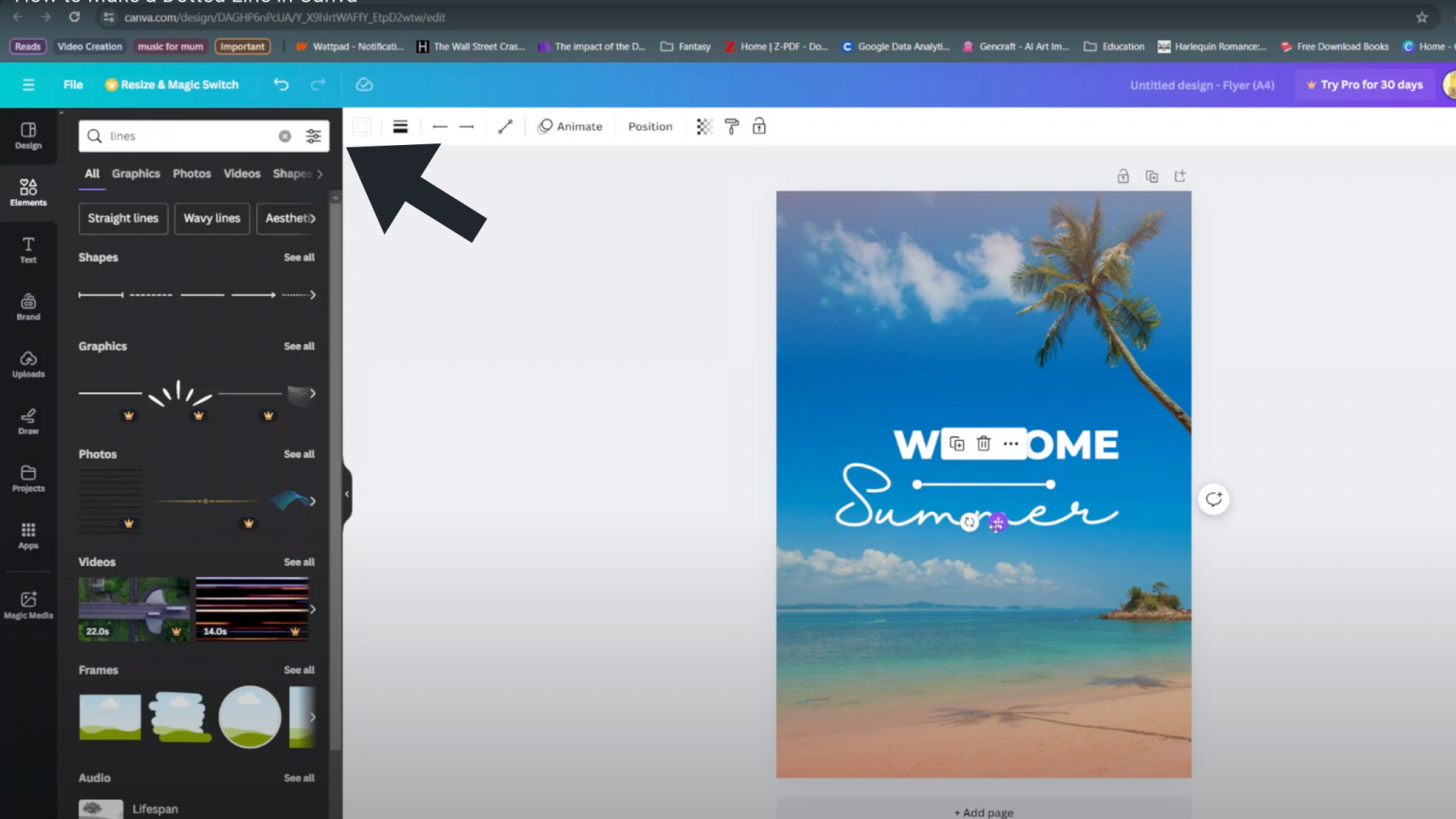 How To Make A Dotted Line In Canva - WebPro Education