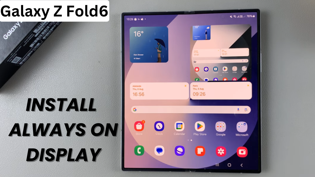 How To Install Always On Display On Samsung Galaxy Z Fold 6 - WebPro ...