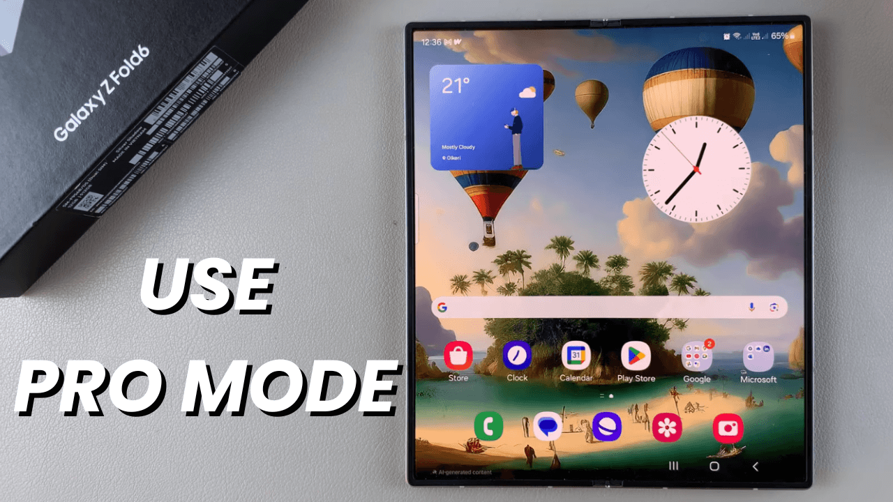 How To Use Pro Mode On Samsung Galaxy Z Fold 6 - WebPro Education