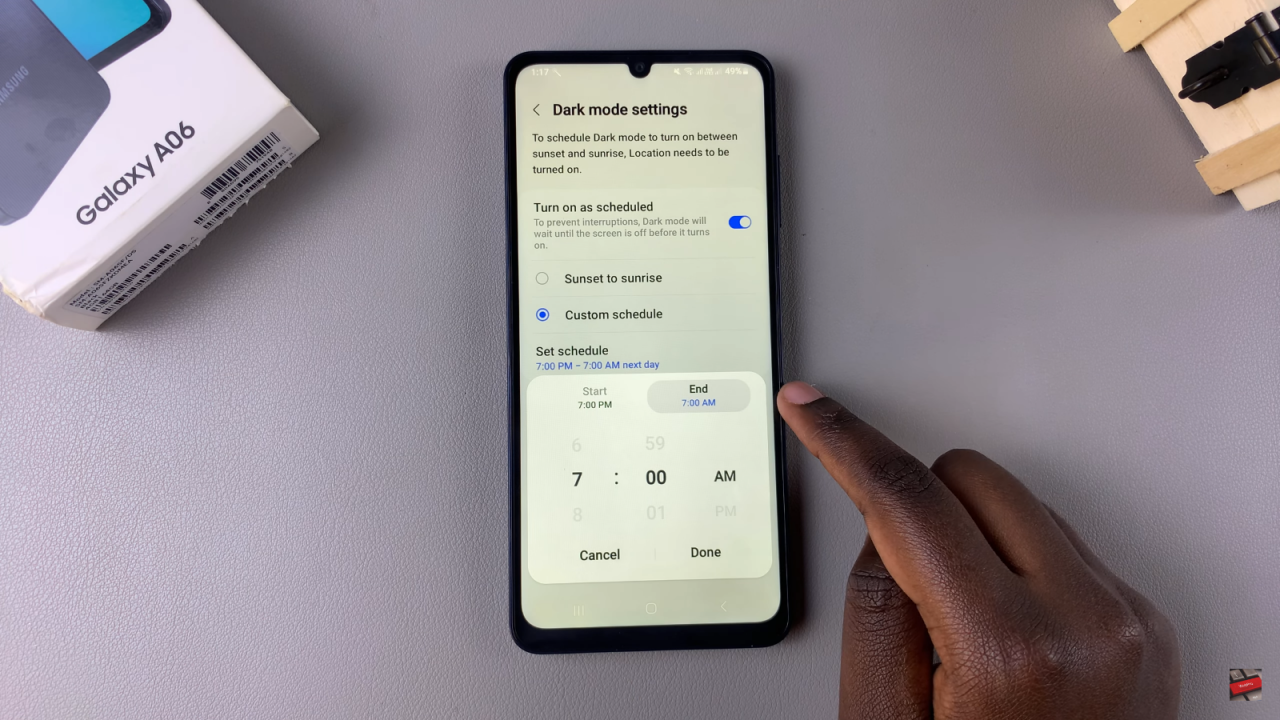 Enable Dark Mode On Samsung Galaxy A06