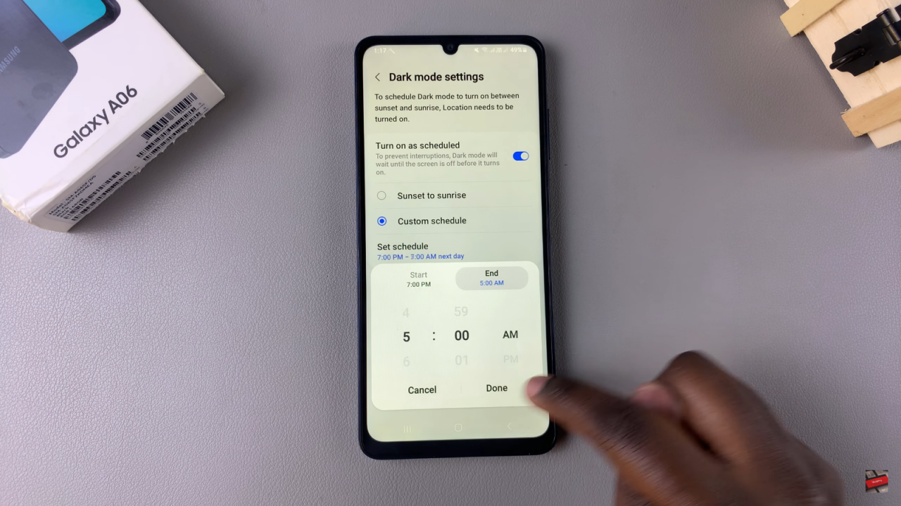 Enable Dark Mode On Samsung Galaxy A06