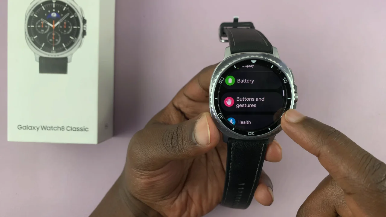 Buttons and Gestures On Galaxy Watch 8