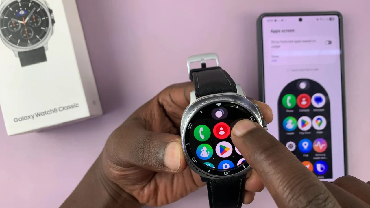 How To Re-arrange Apps On Galaxy Watch 8 / 8 Classic