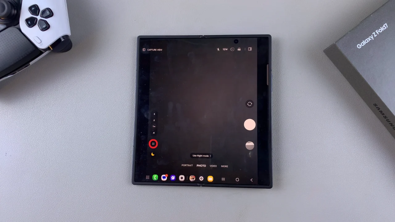 Camera Menu On Fold 7