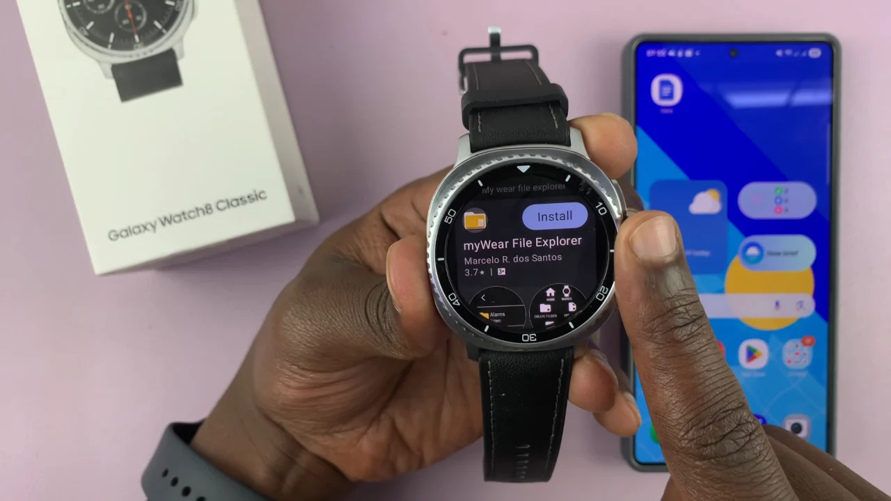 myWear File Explorer On Galaxy Watch 8