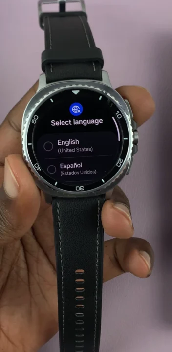 Select language On Galaxy Watch 8