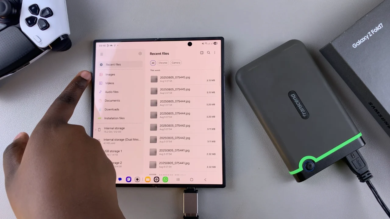 How To Transfer Files From Galaxy Z Fold 7 To External Hard Disk