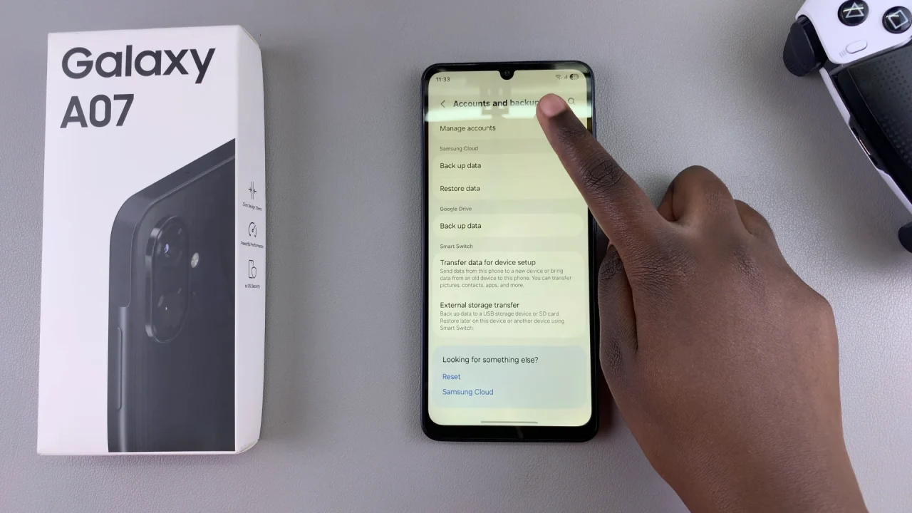 Manage Accounts On Samsung Galaxy A07