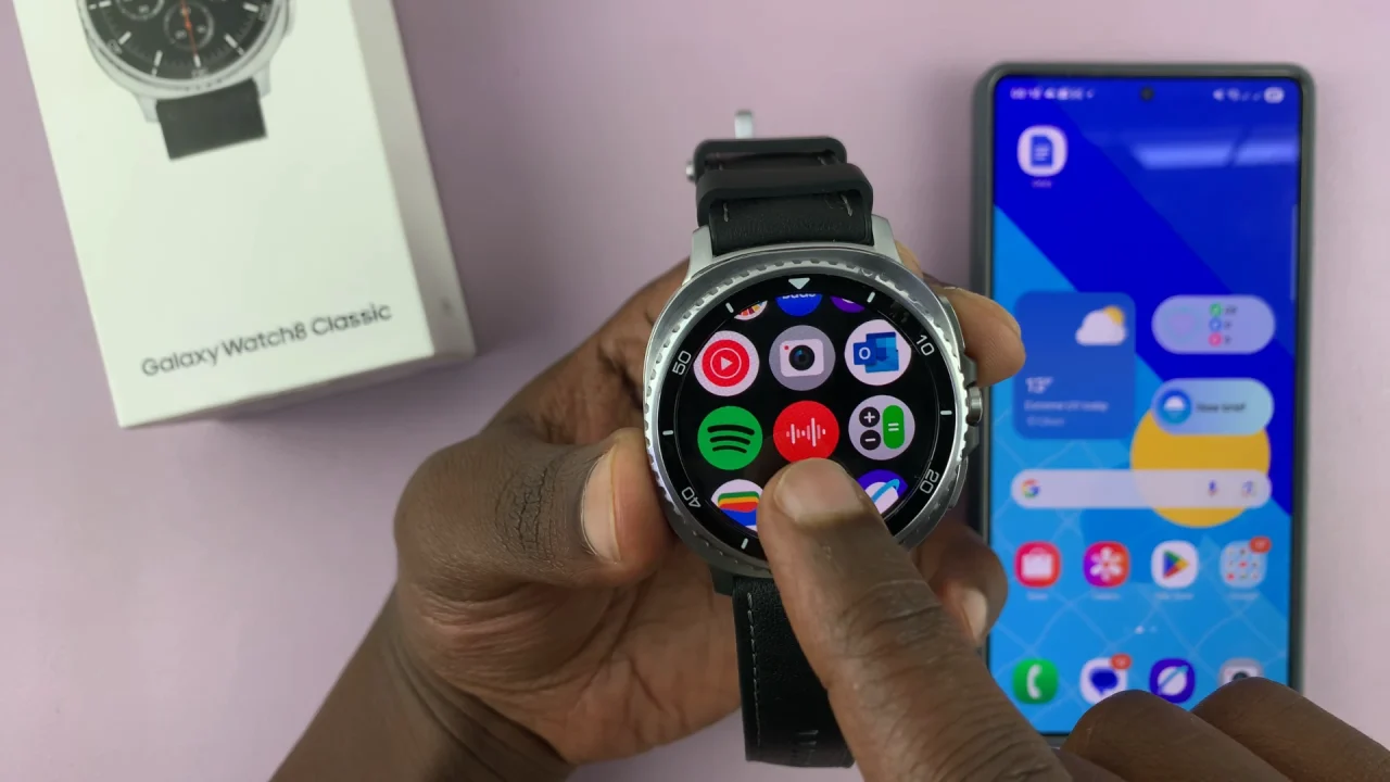 Voice Recorder App On Galaxy Watch 8 / 8 Classic