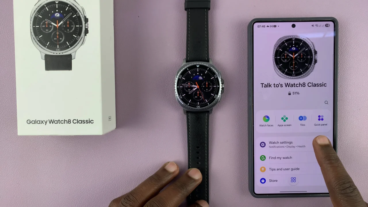 Watch Settings On Galaxy Watch 8