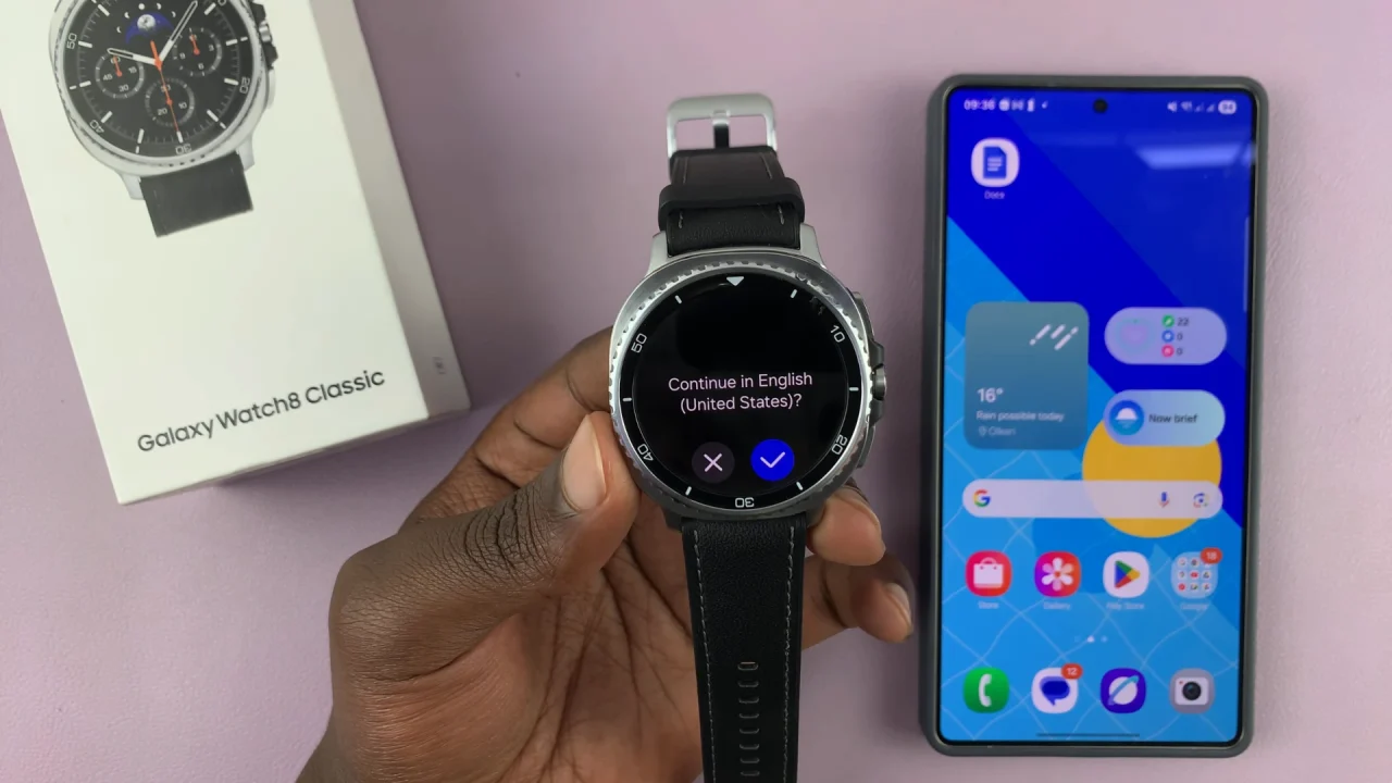 Select language On Galaxy Watch 8