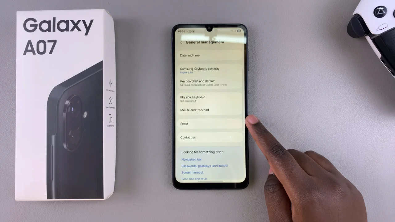 Reset Galaxy A07