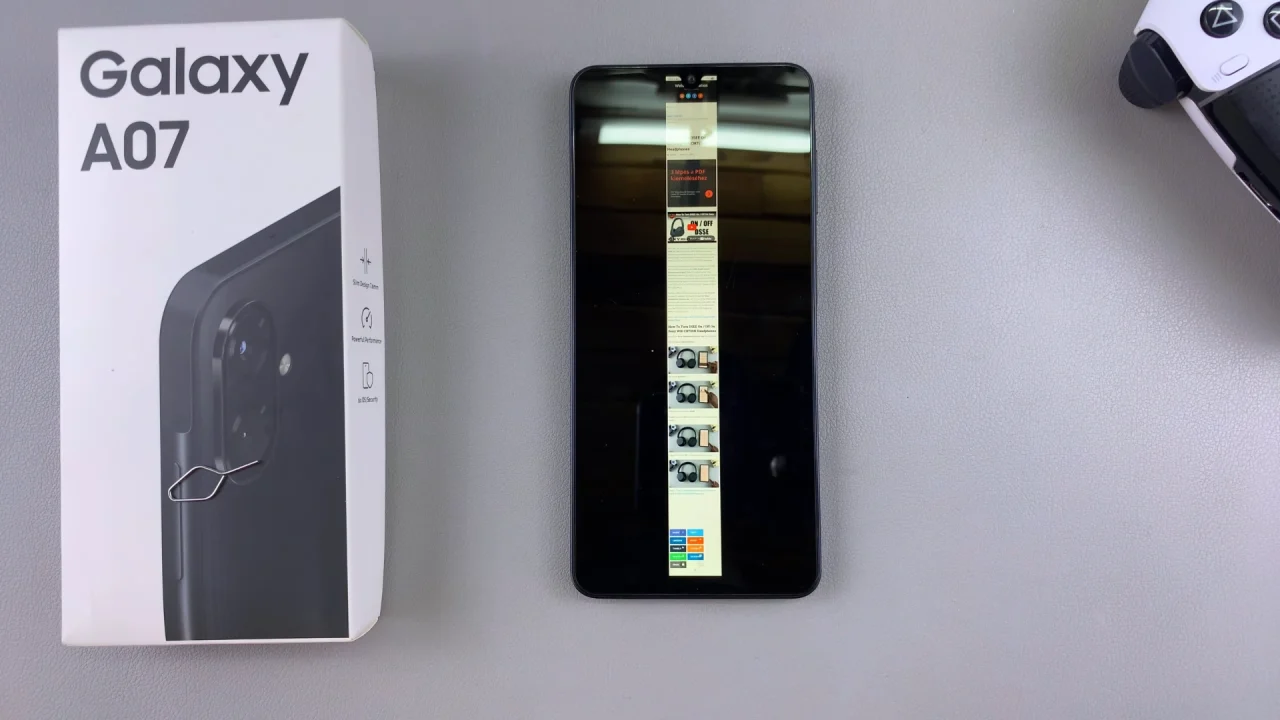 Scrolling Screenshot On Galaxy A07