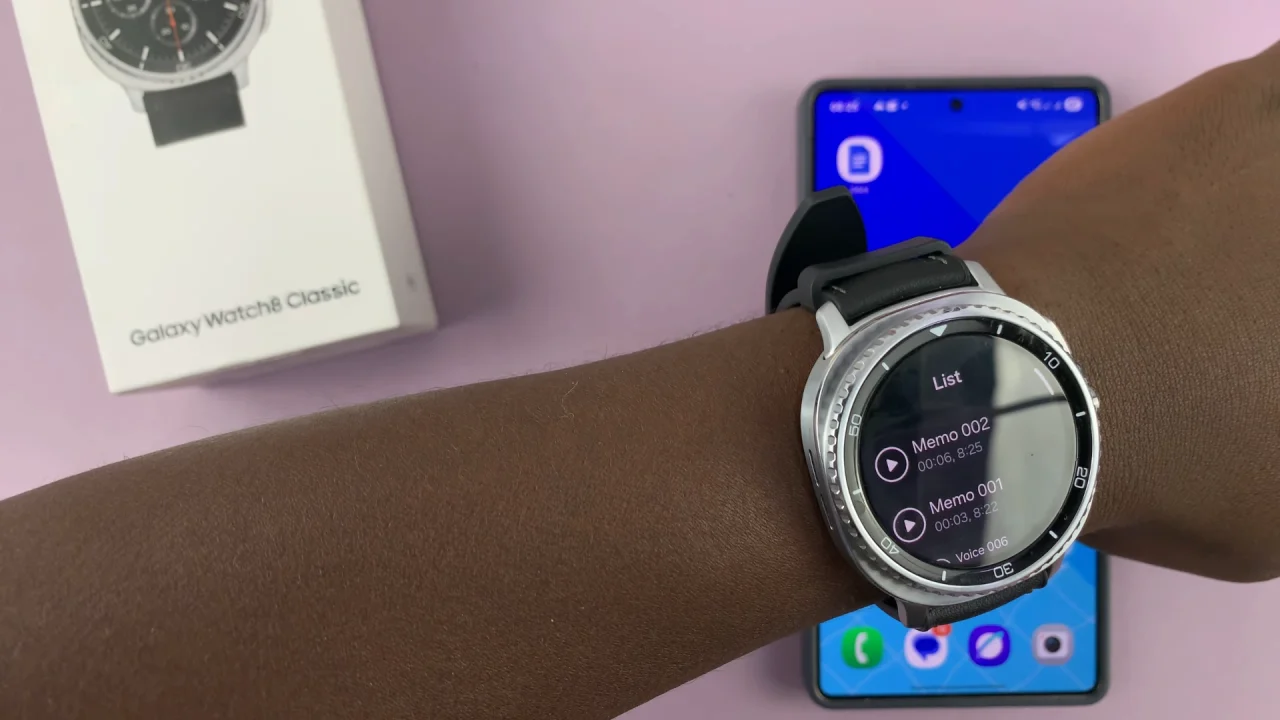 Transcribed Voice Recordings On Galaxy Watch 8