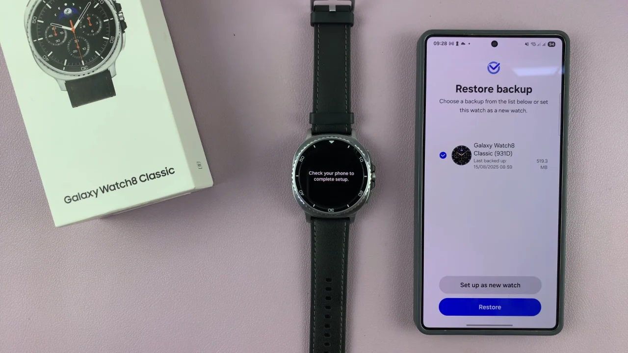 How To Restore Backup On Galaxy Watch 8 / 8 Classic