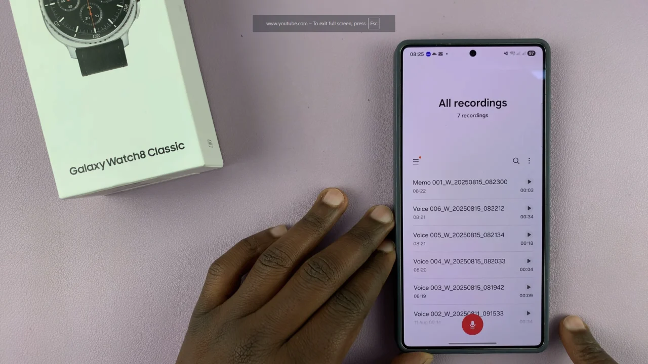 Voice Recordings On Samsung Galaxy Phone
