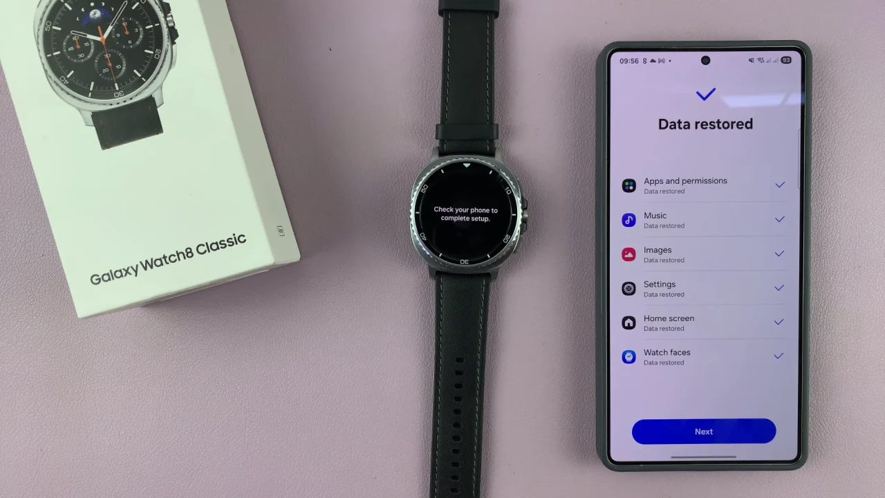 Restore Galaxy Watch 8 / 8 Classic From Back Up