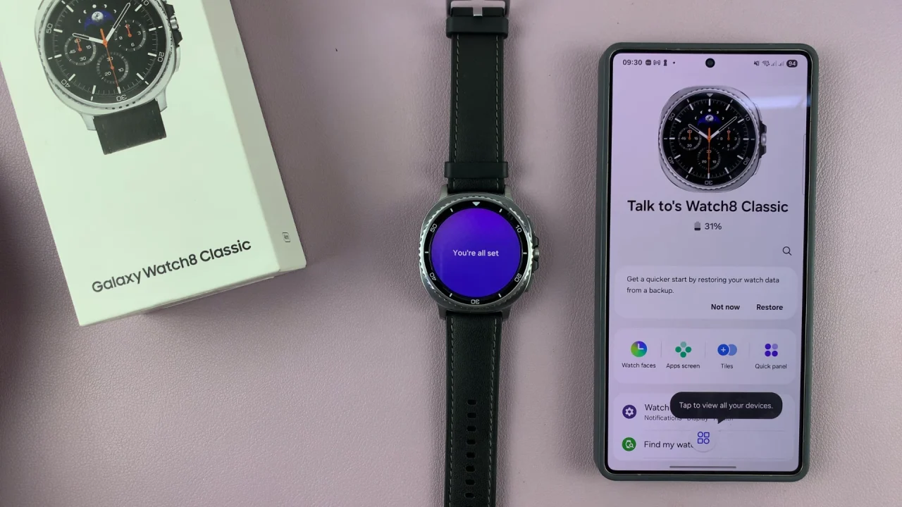Set Up Galaxy Watch 8 / 8 Classic