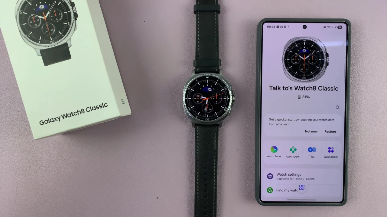 Galaxy Watch 8 / 8 Classic Default Watch Face