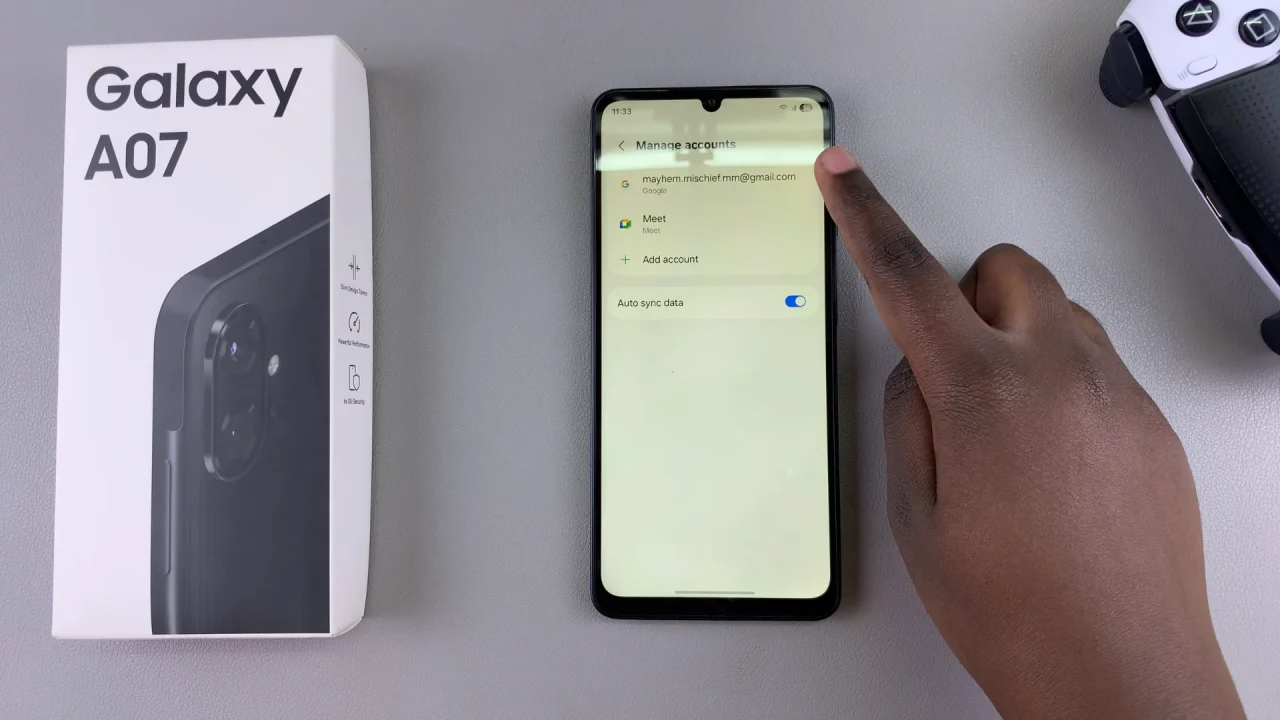 Google Account On Galaxy A07