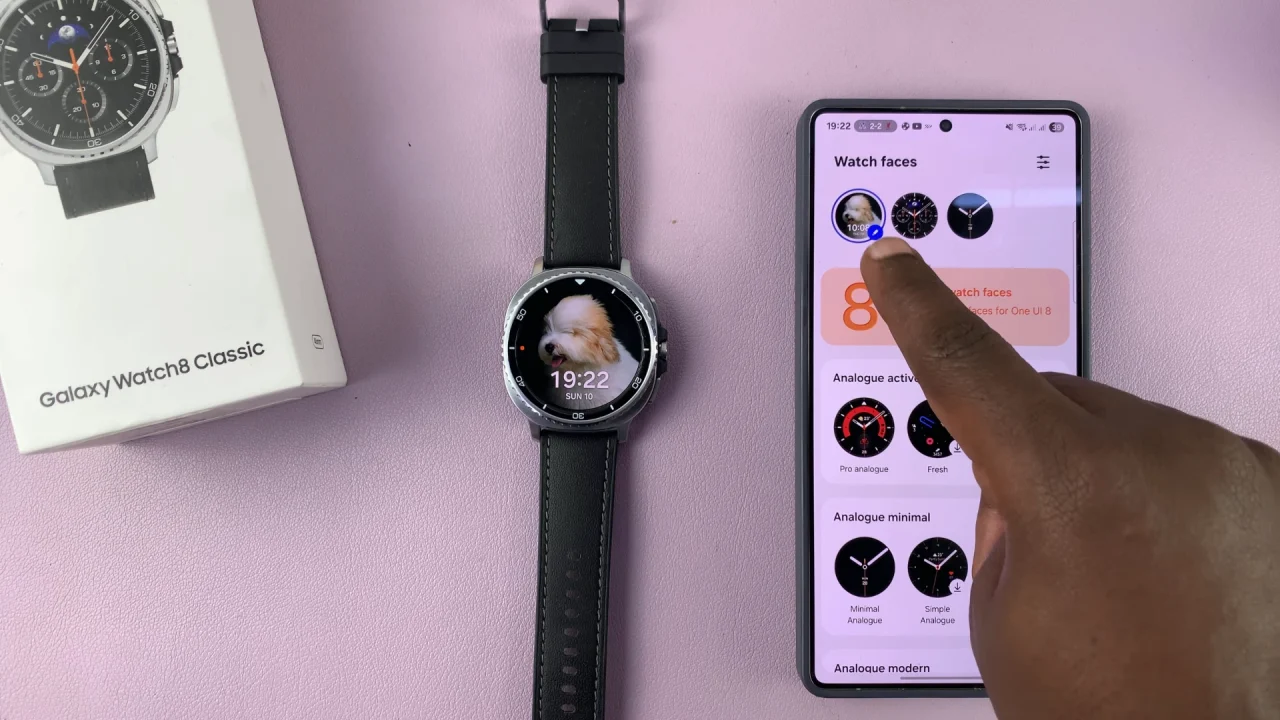 How To Set Custom Photo as Watch Face Background In Galaxy Watch 8