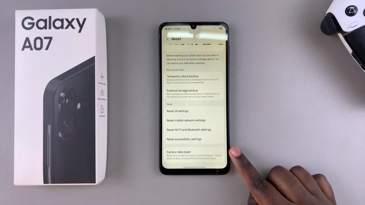 How To Factory Data Reset Galaxy A07