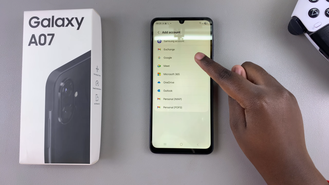 Add Google Account To Galaxy A07