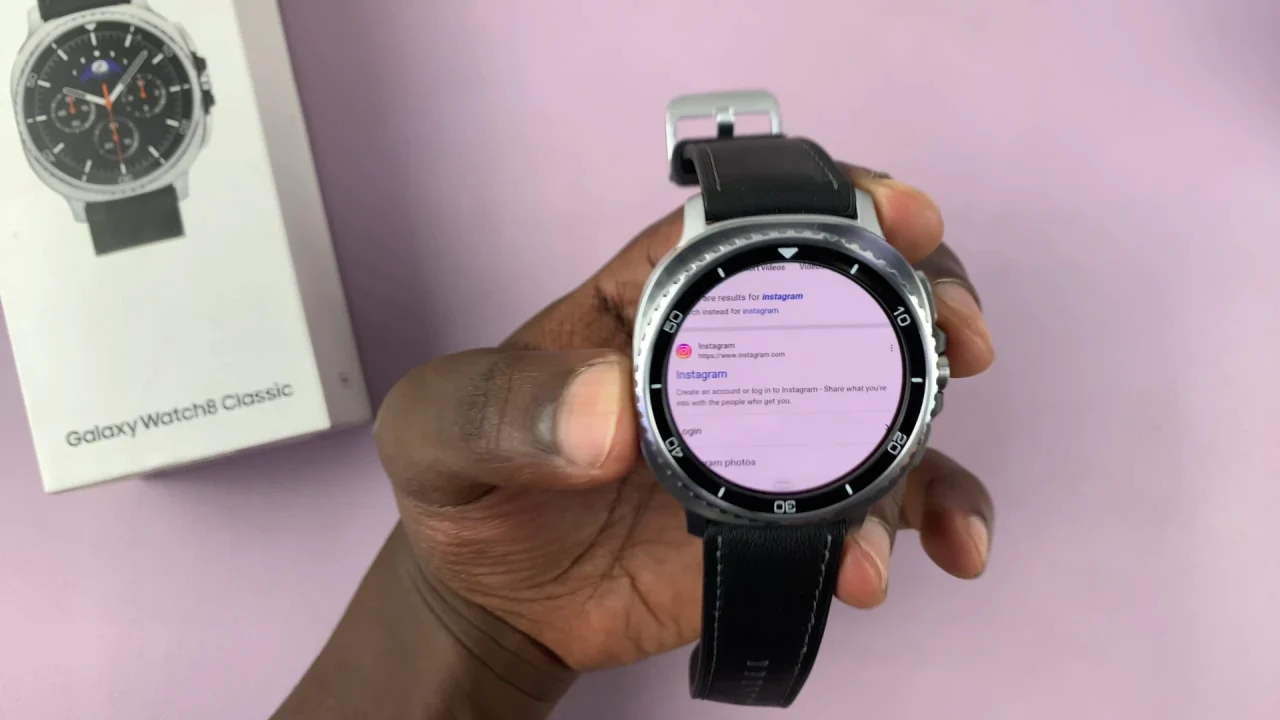Instagram Link On Galaxy Watch 8