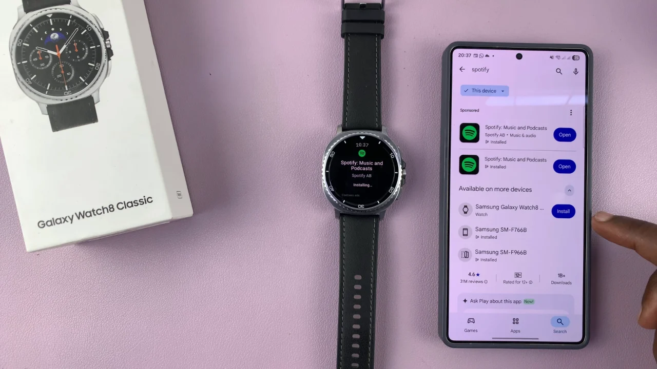 How To Set Up Spotify On Galaxy Watch 8 / 8 Classic