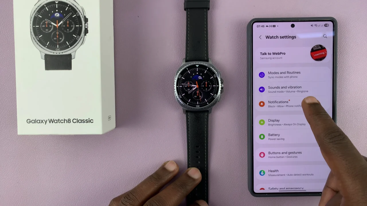 Notifications Settings On Wearable App