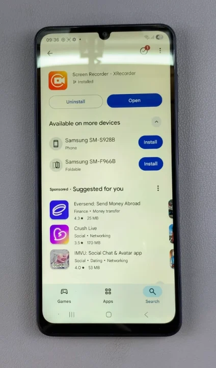 Launch XRecorder App