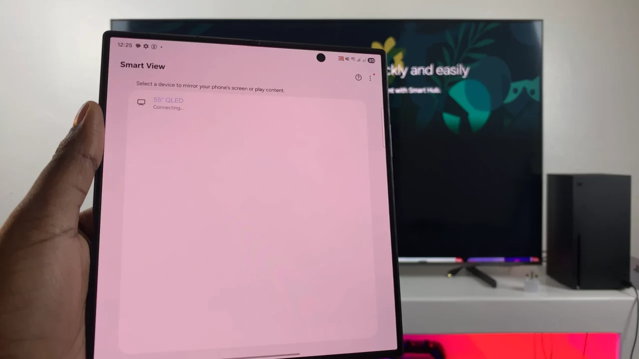 How To Screen Mirror Galaxy Z Fold 7 To Smart TV