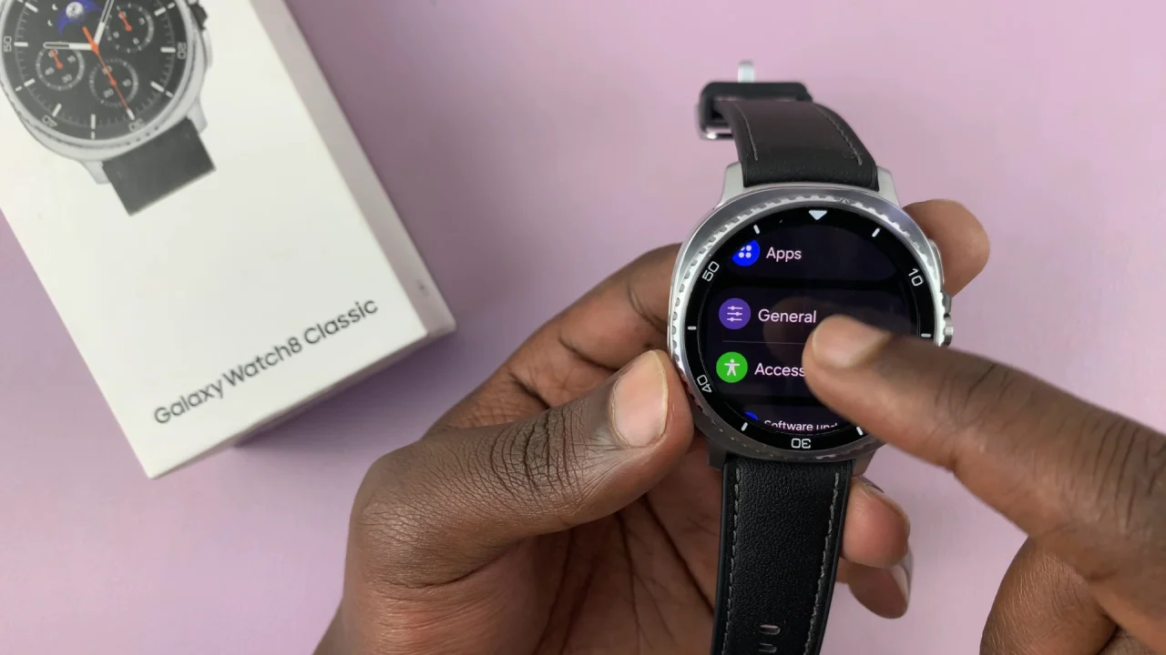Settings Menu On Galaxy Watch 8