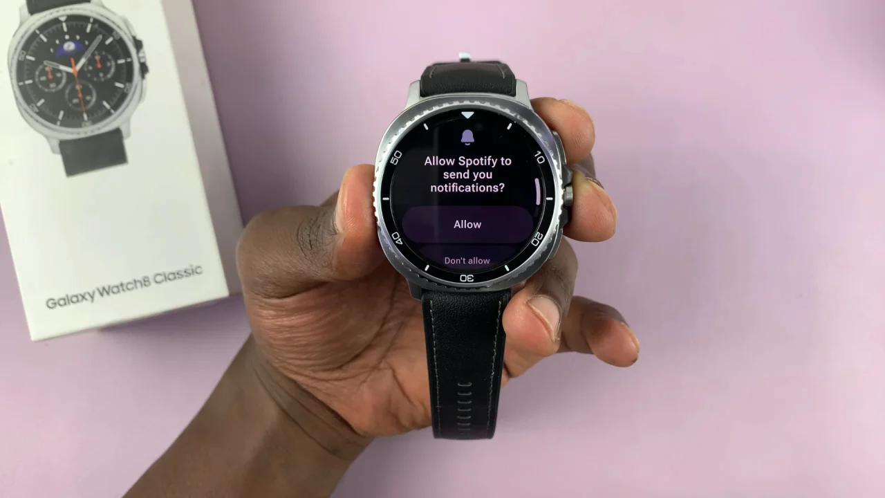 Allow Spotify Notifications On Samsung Galaxy Watch 8 / 8 Classic