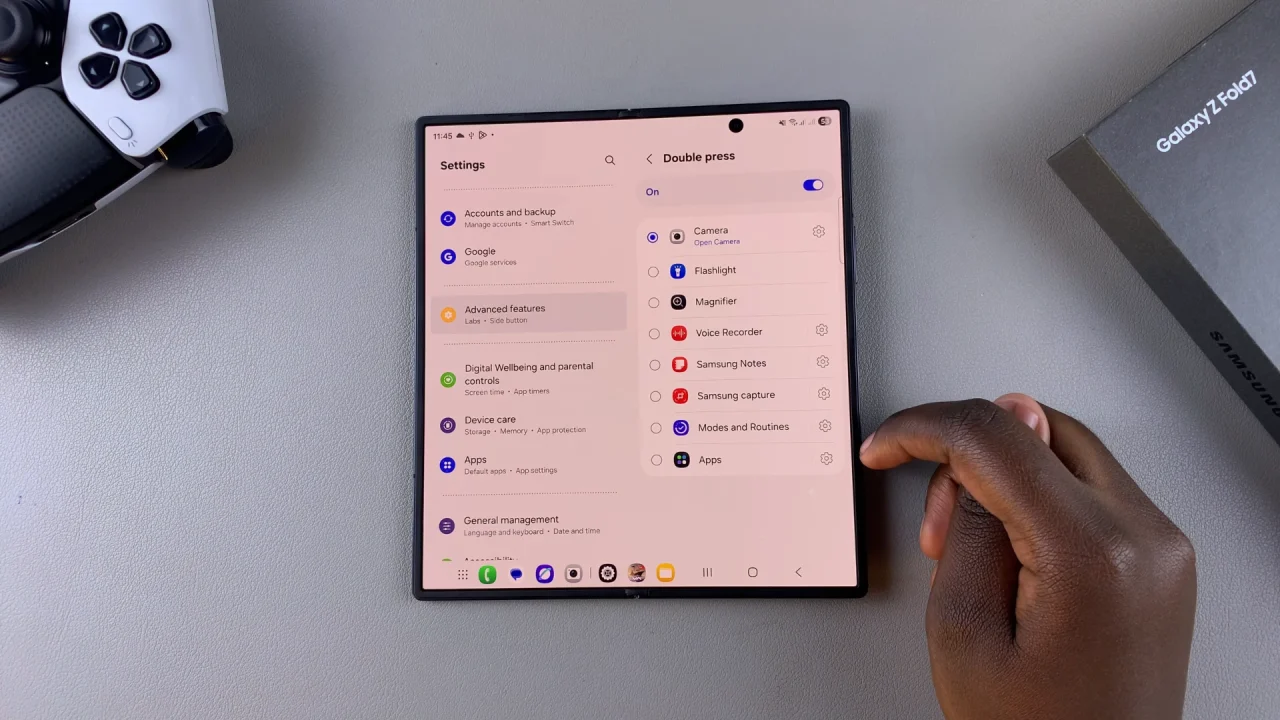 Set Side Button To Launch Favorite App On Galaxy Z Fold 7