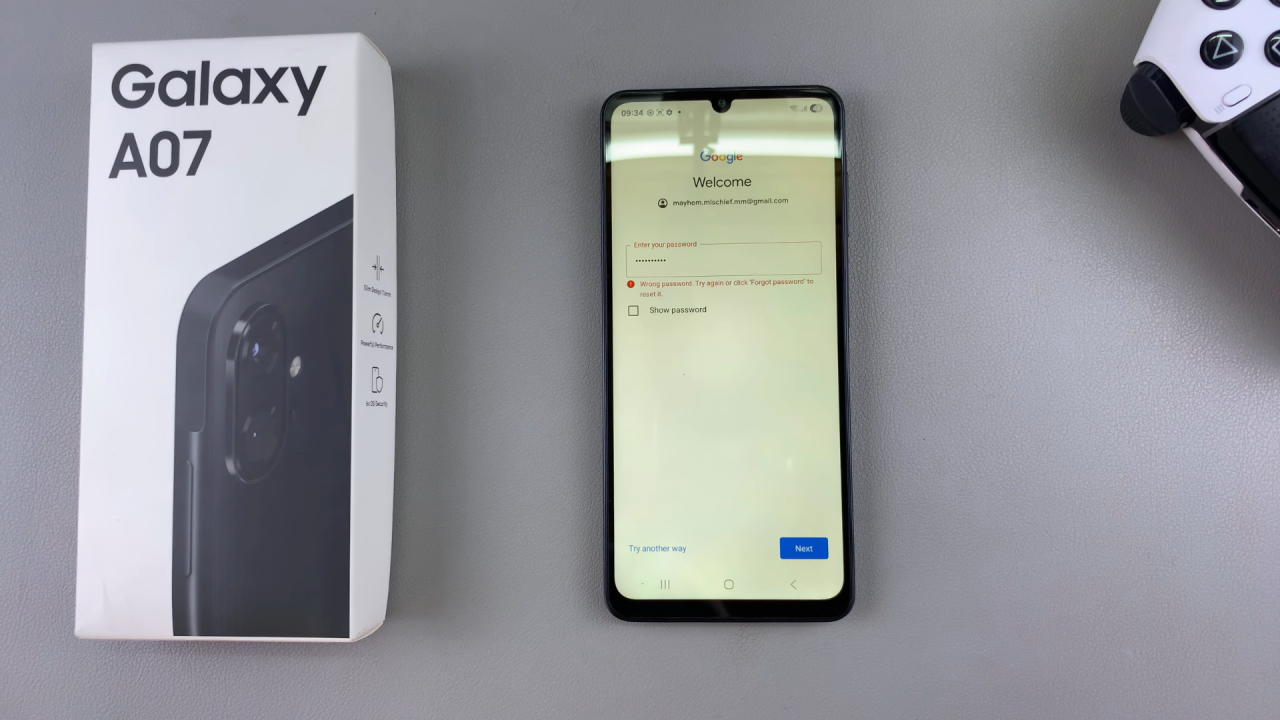 Sign In To Google Account On Galaxy A07