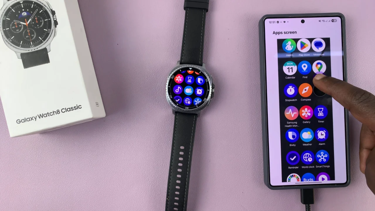 Re-arrange Apps On Galaxy Watch 8 / 8 Classic