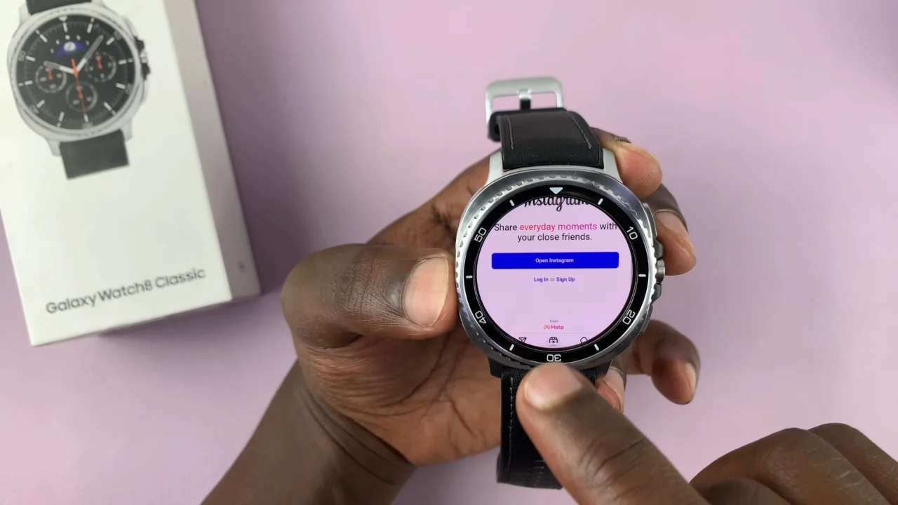 How To Log In To Instagram On Galaxy Watch 8 / 8 Classic