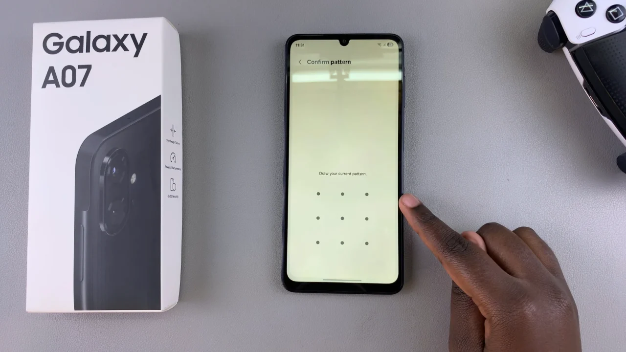 Verify Facial recognition Set Up On Galaxy A07
