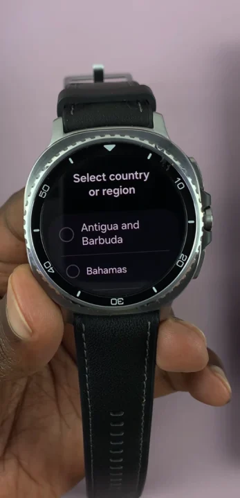 Select country On Galaxy Watch 8